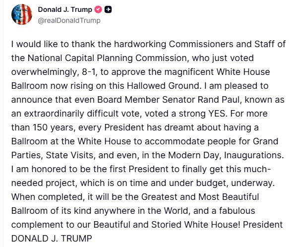 Commentary Donald J. Trump Posts From Truth Social tweet media