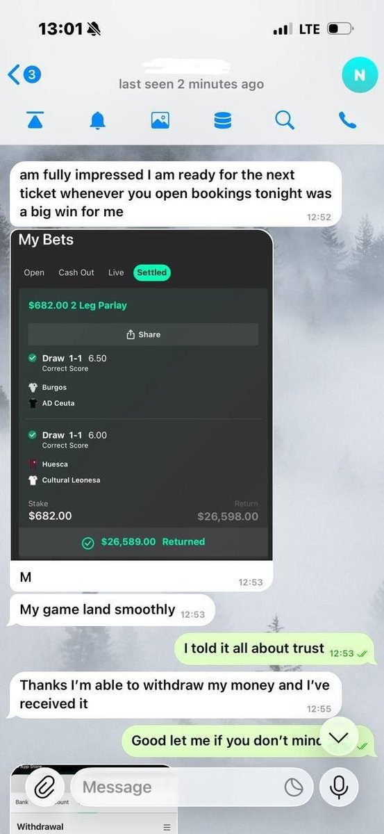 JasonManag56612's tweet photo. Congratulations bro more winnings ahead successful withdrawal from Bet365 to skrill wallet https://t.co/jnytoFVRGf