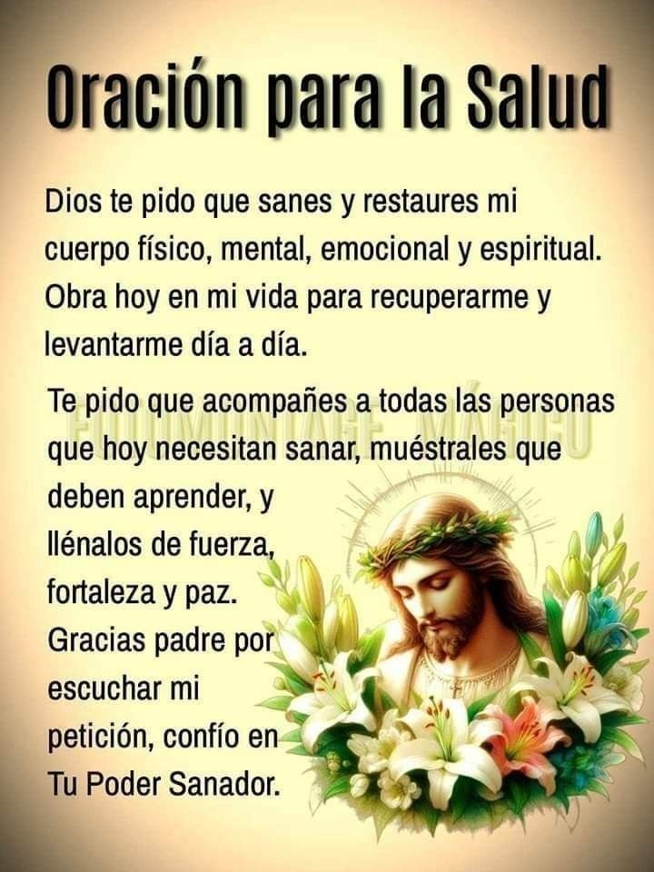 OracioN♥️ParA♥️La♥️
SaluD♥️🙏🌹