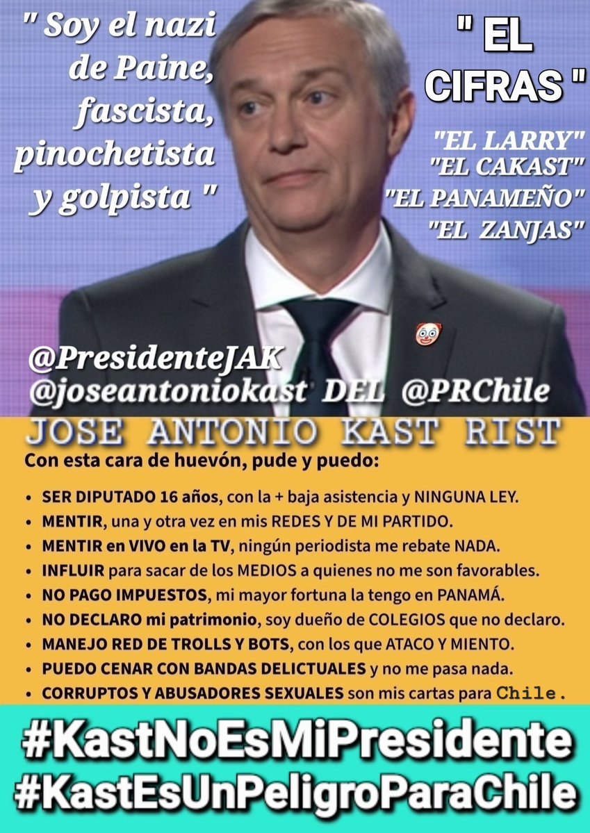 #DerechaCorruptaYMiserable!🇨🇱 tweet media