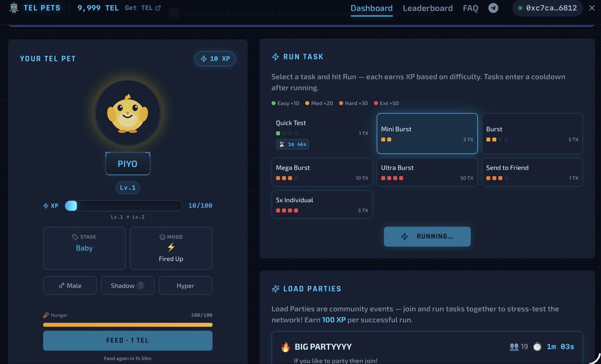 $TEL

テストネットのAdiriで
TEL PETSが始まりました

これは、コミュニティ主体で行われる
育成ゲーム型のストレステストです。

ネットワークに負荷をかけて、
本番環境でも、しっかりと耐えられるかを検証していきます

これで問題がなければ、いよいよ
メインネットローンチです
近づいています🚀