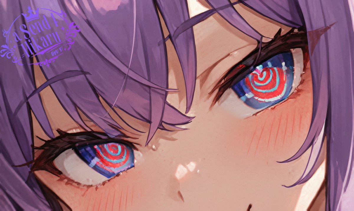 send4hikaru's tweet photo. -'pls dont look at me like that 😵‍💫... it makes me... wanna send... 😖'
-Don't look at you how, simp? 💜
-'nngghh... $ent 🥵' https://t.co/NRcMWPfXX6