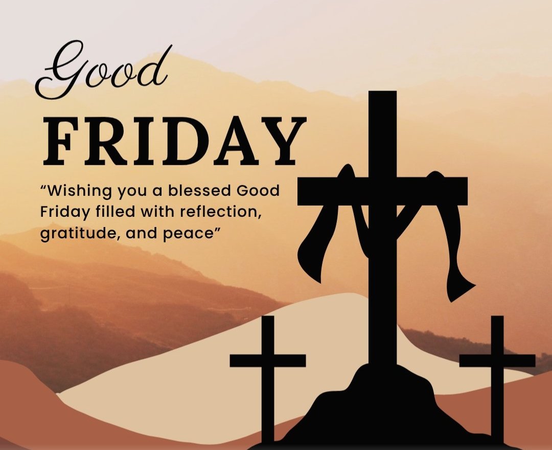 Nishadoc9's tweet image. May this Good Friday bring peace to your heart, hope to your soul, and strength to your spirit. ✨
Let us remember the sacrifice that taught us love, faith, and grace. Wishing you a blessed and meaningful Good Friday.
.
.
#GoodFriday #FaithAndHope #BlessedDay #DivineGrace