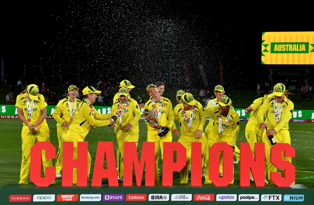ACA_Players's tweet photo. On this day in 2022 - the Australian Women's team won the World Cup, defeating England in the final in Christchurch, NZ! 🏆

Alyssa Healy was named Player of the Final after making  170 off 138 balls 🙌 https://t.co/cXiMb9m4KO