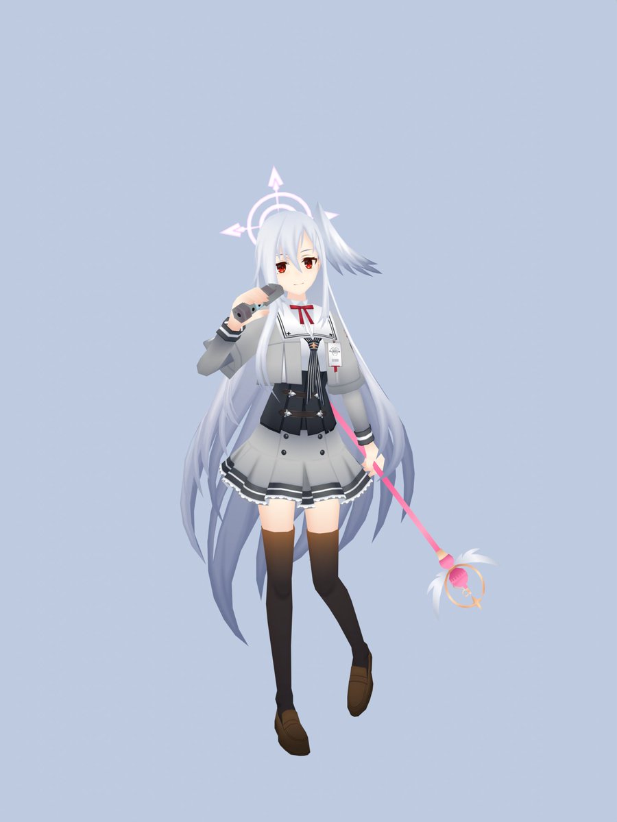 RageBurster's tweet image. #ペーパークラフト #papercraft #papermodel 
#紙模型 
#BlueArcive #ブルアカ 
#守月スズミ