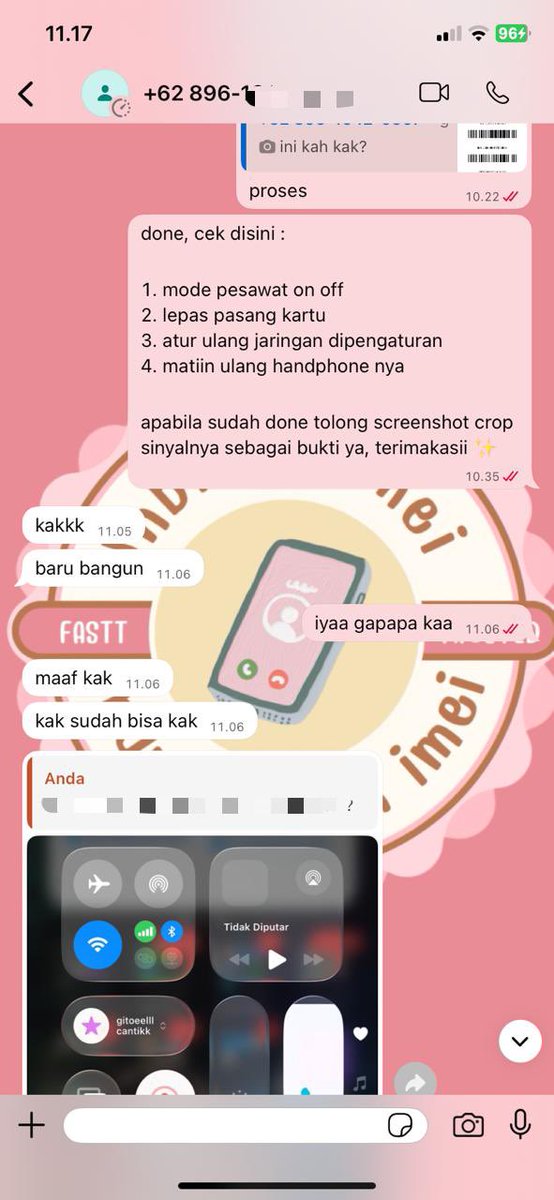 clysse | buka jasa unblock imei tweet media