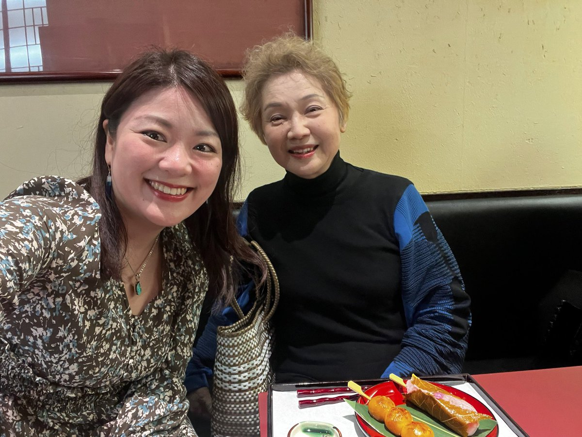 misakimorino's tweet photo. 帰国中には憧れの鮫島有美子さんにお目にかかれました✨😍 https://t.co/ulbB9LDByX