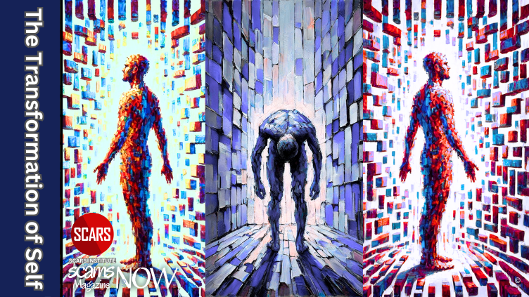 RomanceScamsNow's tweet image. The Transformation of Self – Recovering from a Relationship Scam 

The Fractured Self and the Work of Becoming Again Via Scam Victim Recovery

scamsnow.com/the-transforma…

#SCARSinstitute #SCARS #SCARSeducation #SCARScommunity #Recoverology #BetrayalTrauma #IdentityRecovery