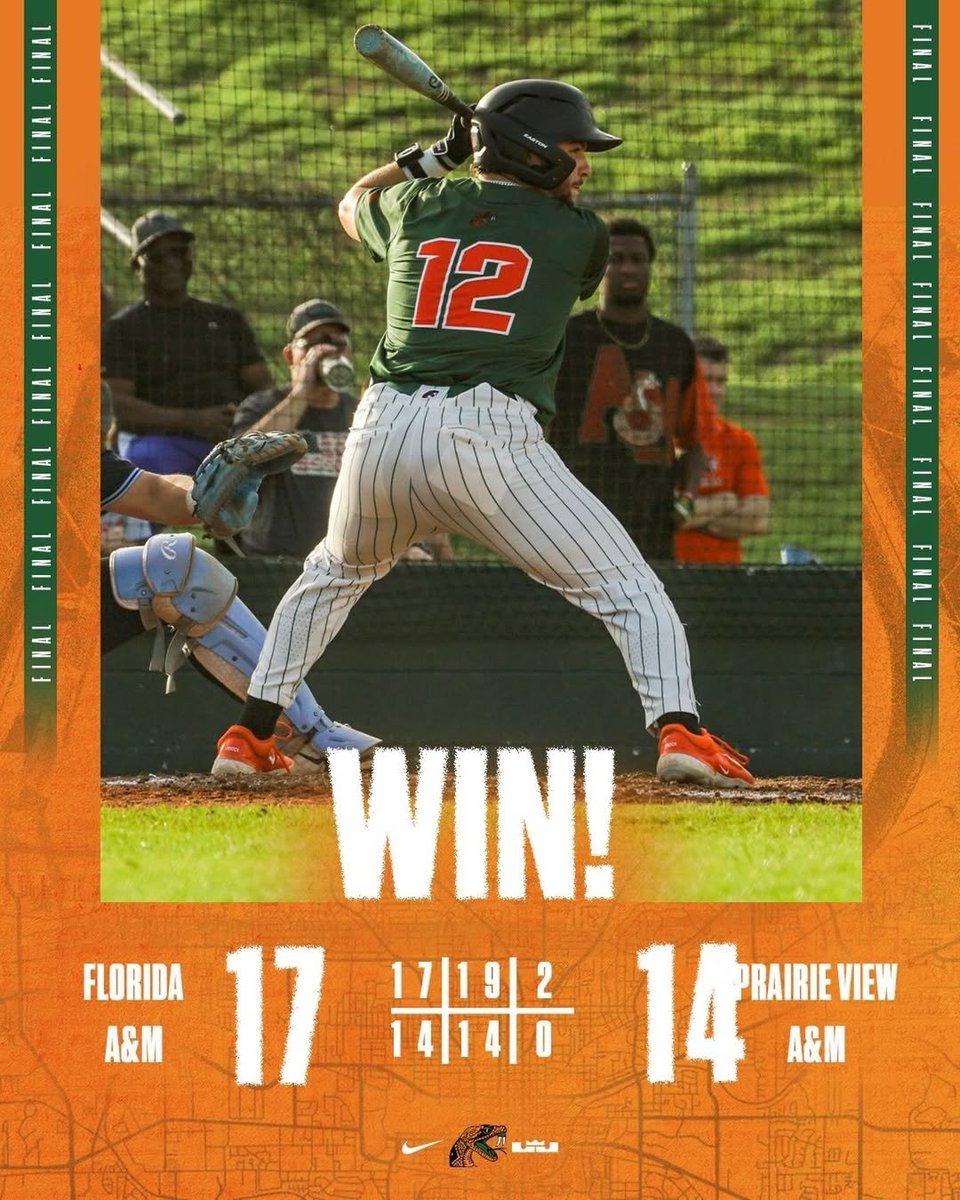OandGStrikezone's tweet photo. #Repost @FAMU_Baseball
...
You indeed read the score correctly. Rattlers take game 1 in Texas π #fangsup https://t.co/oS3NJQCHP7