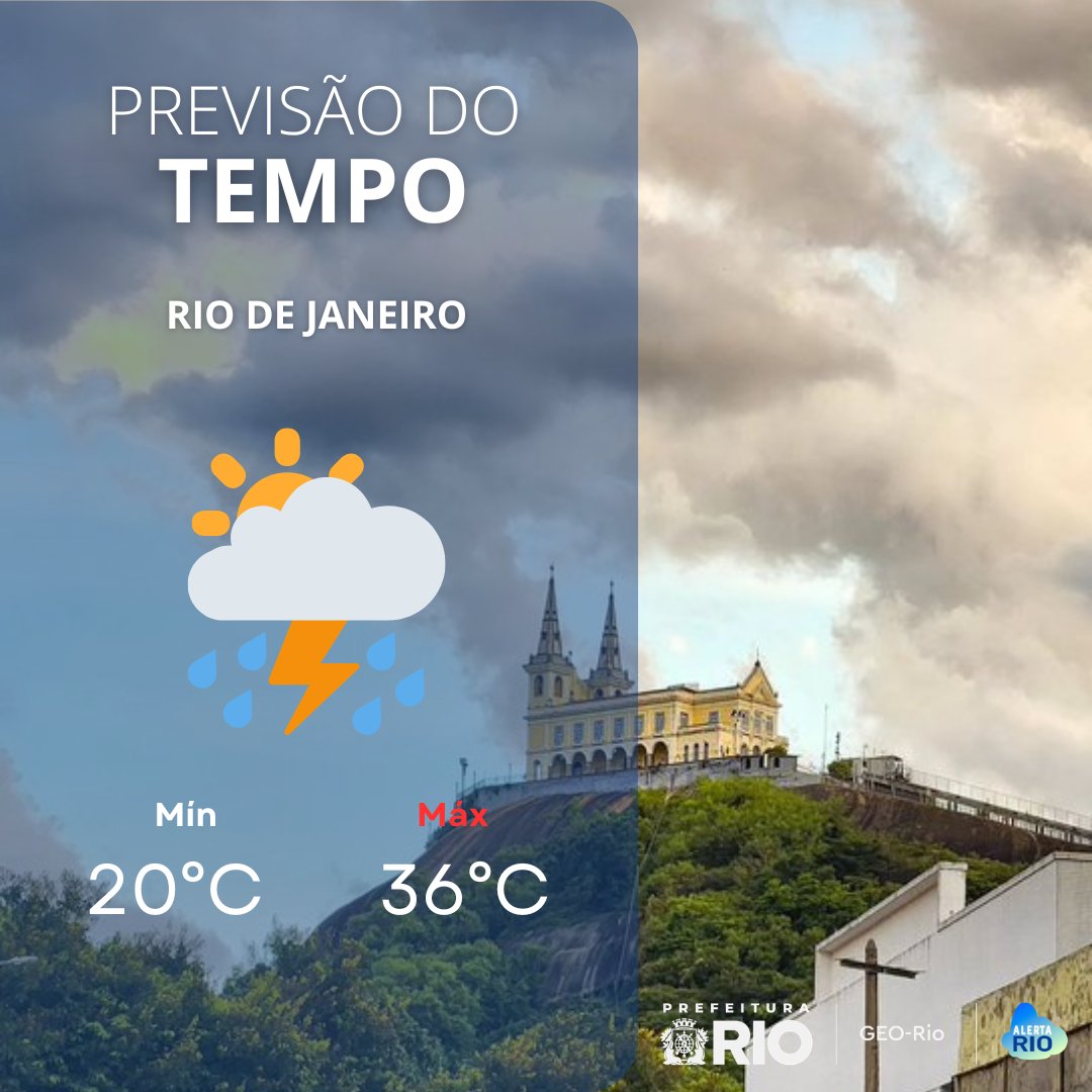 Sistema Alerta Rio - Prefeitura do Rio tweet media