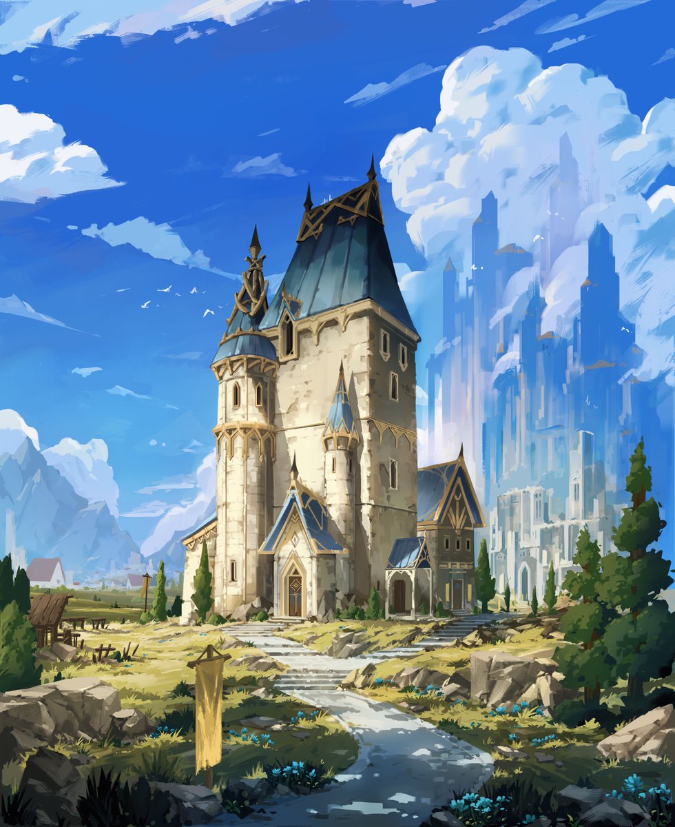 Pumpkinsh_'s tweet photo. A Lone Little Castle https://t.co/EcVJFHt5fz