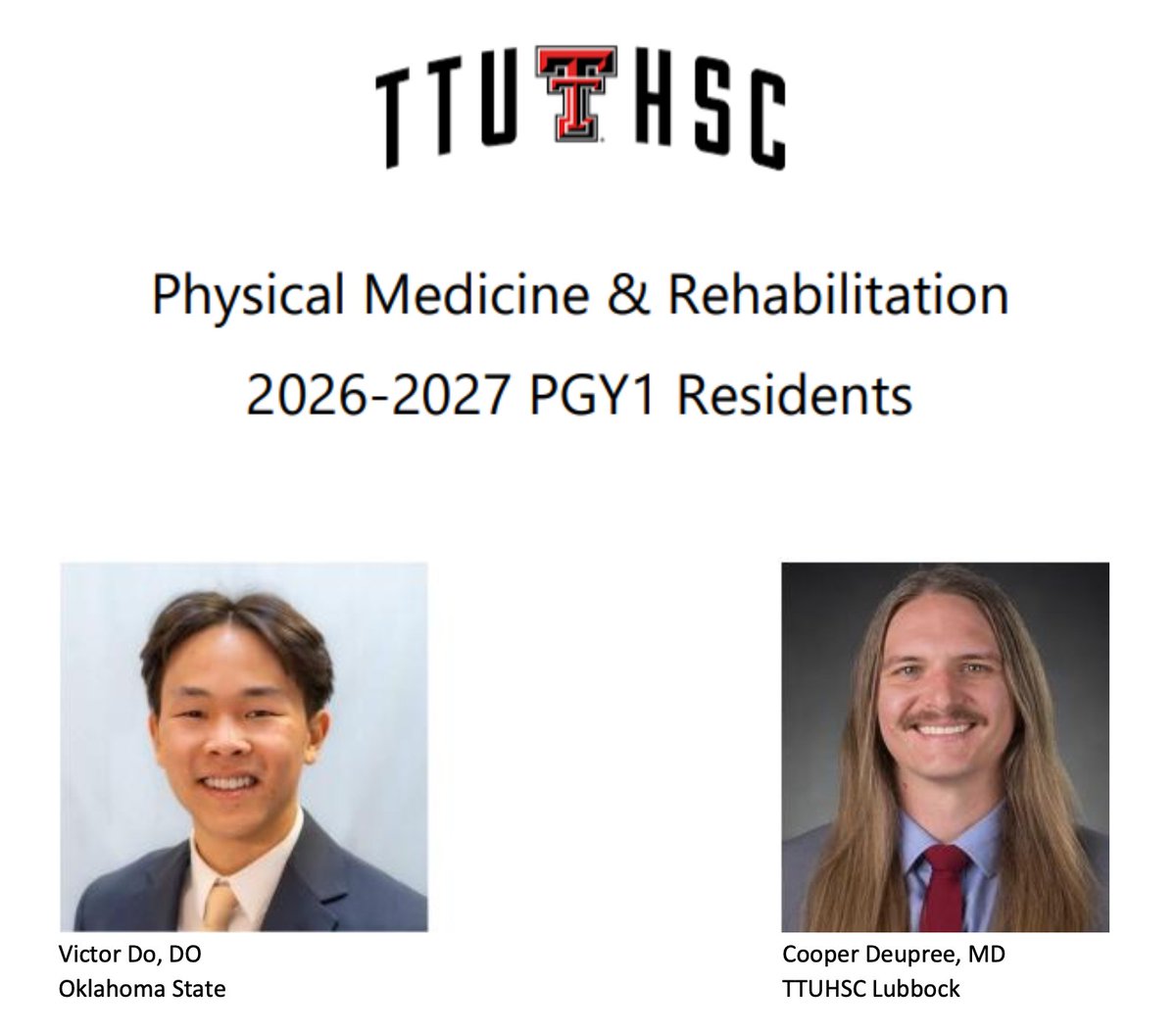 TTUHSC Physical Medicine and Rehabilitation tweet media