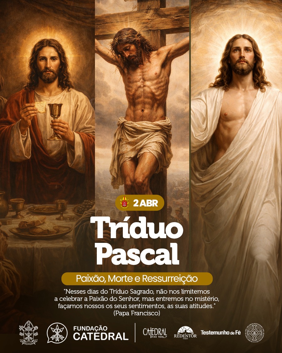 CatedralFMRJ's tweet photo. Tríduo Pascal
Paixão, Morte e Ressurreição
“Nos dias santos do Tríduo, a Igreja nos convida a não apenas recordar, mas a viver o mistério do amor que se entrega, morre e vence a morte.” https://t.co/XdXZY5SvLV