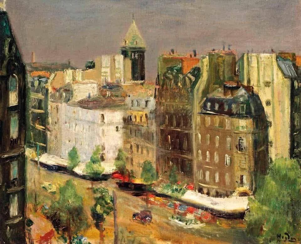 “View from the artist's studio, between the Boulevard Montparnasse and Boulevard Raspail, Paris”, 1931.
Henri Hayden (Polish painter, 1883-1970)
