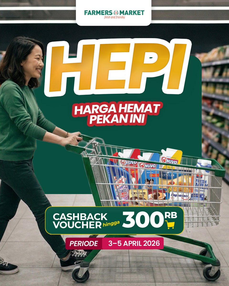 katalogpromosi's tweet image. Weekend gini paling bahaya kalau ga cek promo JSM dulu 👀

Ini Dia Promo JSM Farmers Market untuk periode 3–5 April dengan harga spesial produk favorit

Biasanya kamu buru apa duluan?
Lihat lengkapnya 👇
katalogpromosi.com/katalog-promo-…

#PromoJSM #FarmersMarket