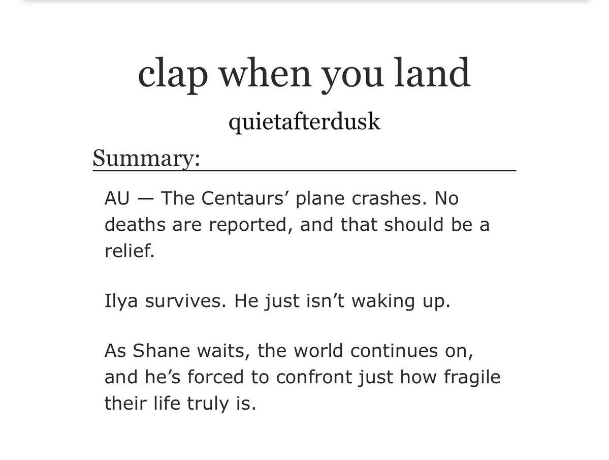 One of my all-time favorite fics just finished and I need everyone lock in if you haven’t already. I laughed, I cried (a lot) and fell in love with Hollanov all over again. 

RUN DON’T WALK FOR DELICIOUS HURT/COMFORT WITH THE HAPPIEST OF ENDINGS!

🔗: archiveofourown.org/works/76375311…