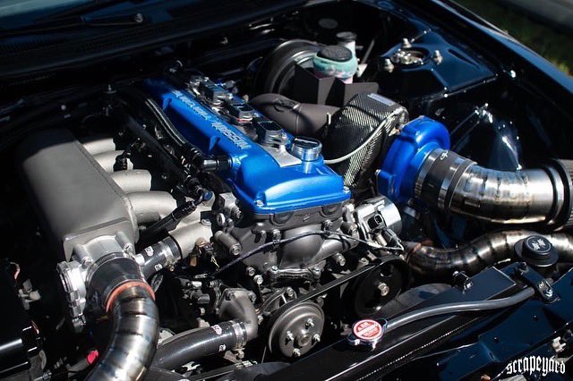 Justin_r27's tweet photo. @umacar_s15R No sir! I kept the original KA24DE engine we got in the US 240sx, I built the motor with forged rods and pistons, made a custom turbo kit! https://t.co/FbdIEExGe6