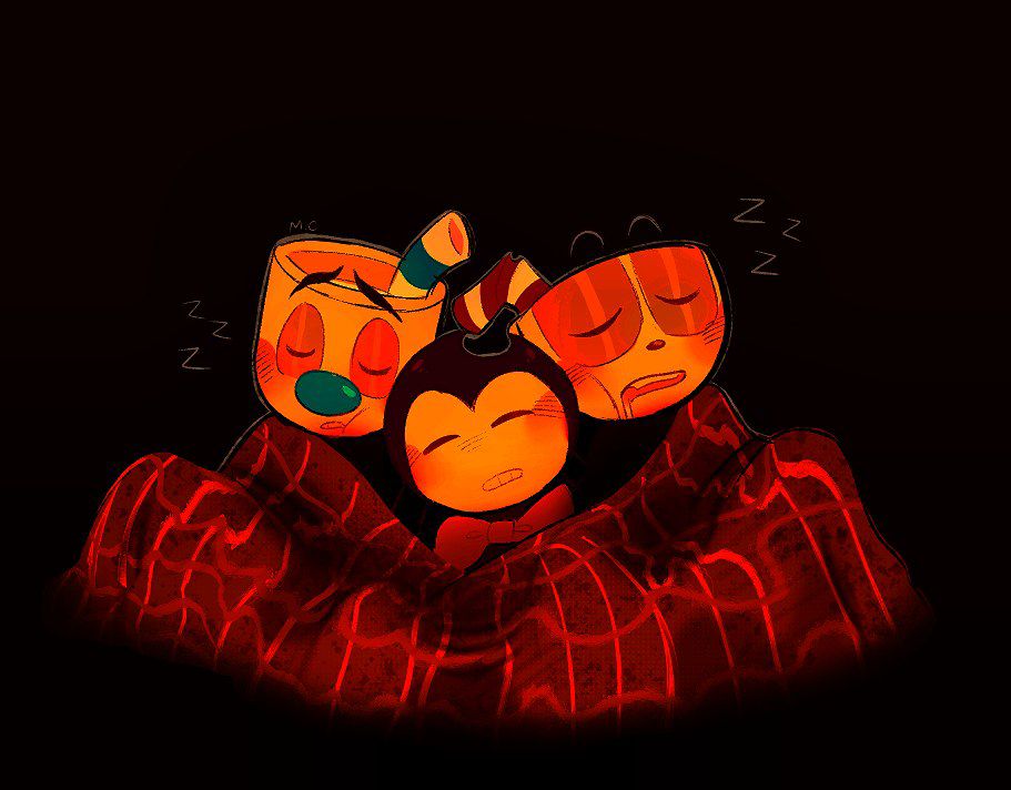 Myafka_chok's tweet image. #Bendy #Mugman #Cuphead