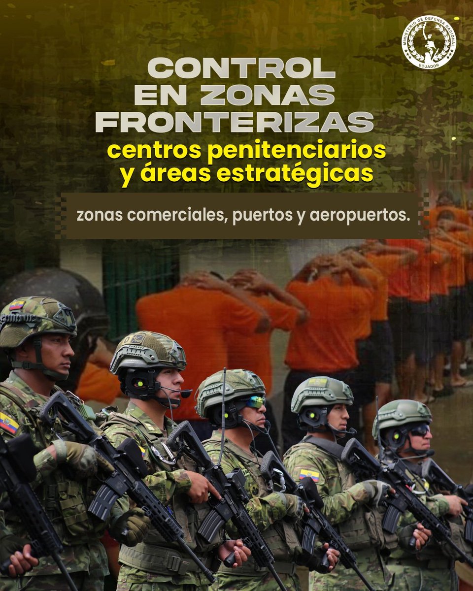 DefensaEc's tweet photo. ¡MÁS DE 33.000 EFECTIVOS MILITARES DESPLEGADOS DURANTE EL FERIADO NACIONAL POR SEMANA SANTA!💪

Nada nos detiene. 

➡️Durante el feriado por Semana Santa, las @FFAAECUADOR  a través de la Fuerza Terrestre, Naval y Aérea ejecutarán operaciones de control a nivel nacional en espacios marítimos, ciudades, ejes viales, áreas estratégicas, puertos y aeropuertos.

Con este despliegue, reforzamos la seguridad y velamos por la tranquilidad de todos los ecuatorianos.👊