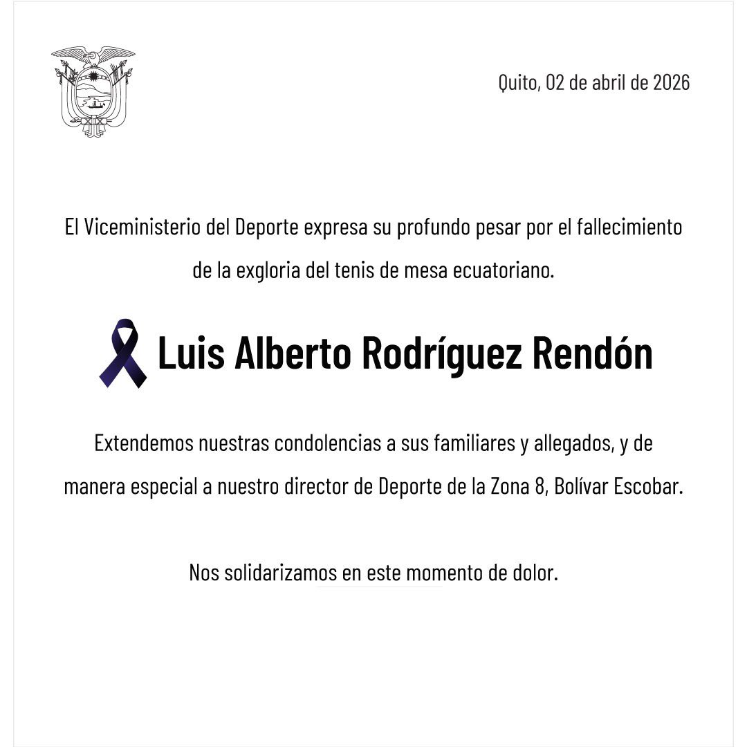 Viceministerio del Deporte 🇪🇨 tweet media