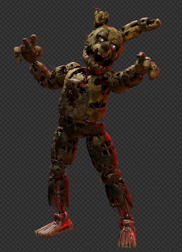 some poses and lighting for Springtrap Retexture