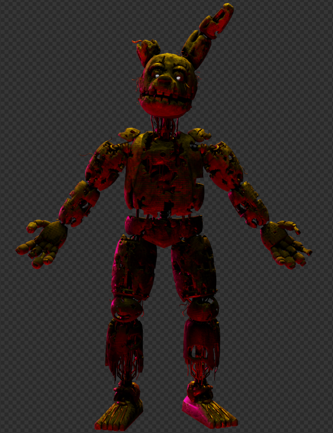 some poses and lighting for Springtrap Retexture