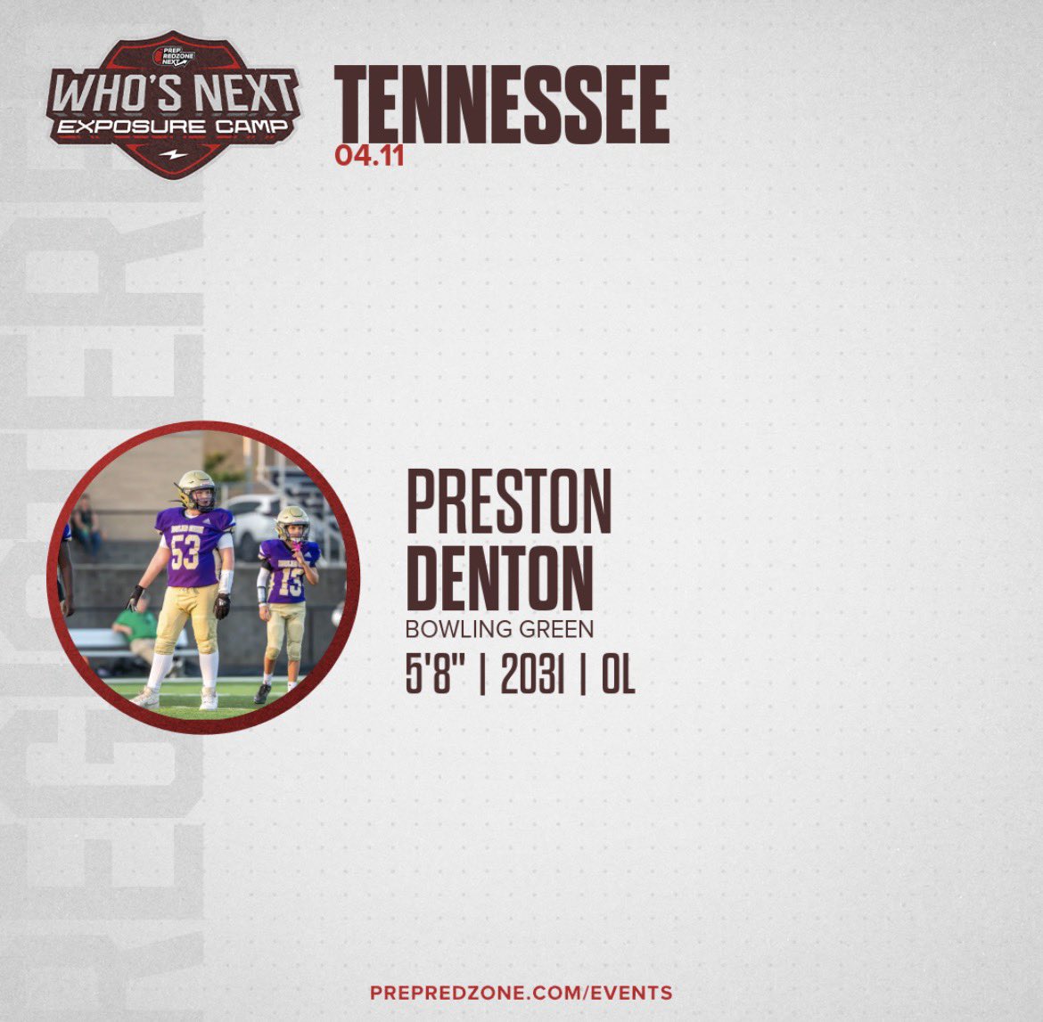 PrestonDenton12's tweet photo. Ready to compete. @AlPopsFootball @PrepRedzoneNext @SOKYElite  @BGJHS_Football @KPGfootball https://t.co/2iEdzckC2g
