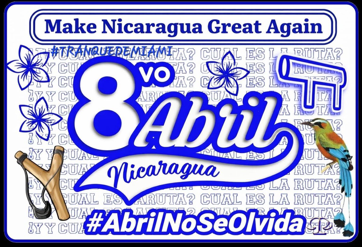 🚨🚨🚨 8 años denunciando la represión del Sandinismo en Nicaragua.
8 años defendiendo la verdad.
8 años en búsqueda de la justicia y libertad.
#Abril2018
#NiPerdónNiOlvido
#AsesinosAPrision
#NicaraguaNoSeRinde 🇳🇮
#HaremosGrandeNicaraguaOtraVez
 #CualEsLaRuta???

<a href="/nicaamericans4R/">Nicaraguan Americans United for the Republic</a>