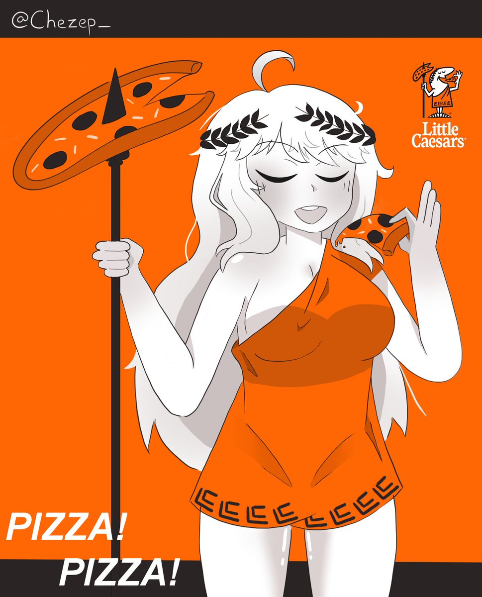 Chezep_'s tweet photo. I love Little Caesars 🍕
#PizzaPizza
#イラスト
#二次創作 https://t.co/7vVs7bELhq