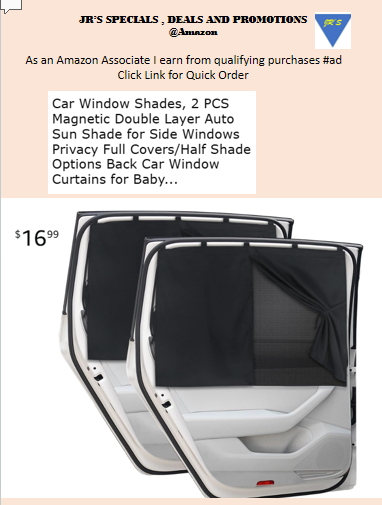jfrsafety's tweet photo. Click to read more - https://t.co/9cG3zUtDfp
Car Window Shades, 2 PCS Magnetic
Double Layer Auto Sun Shade for Side Windows
Privacy Full Covers/Half Shade Options
Back Car Window Curtains for Baby Protection
#WindowShades #Curtains #Privacy
@JRsSpecialsDeals,Promotions https://t.co/G3sjvDFryg