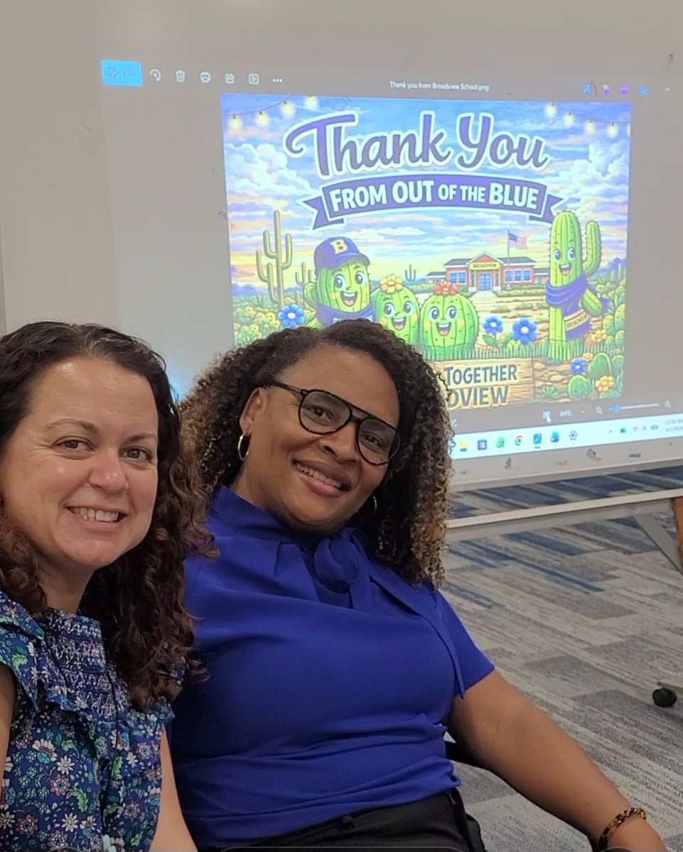 Broadview_ES's tweet photo. Today was a beautiful day of celebration and awareness as we honored Autism Awareness 💙—embracing inclusion, understanding, and the uniqueness of every child we serve. Plus a sweet surprise for our incredible teachers with a little “Thank You from Out of the Blue” 💐💙🌵 https://t.co/uIe42lmJu4