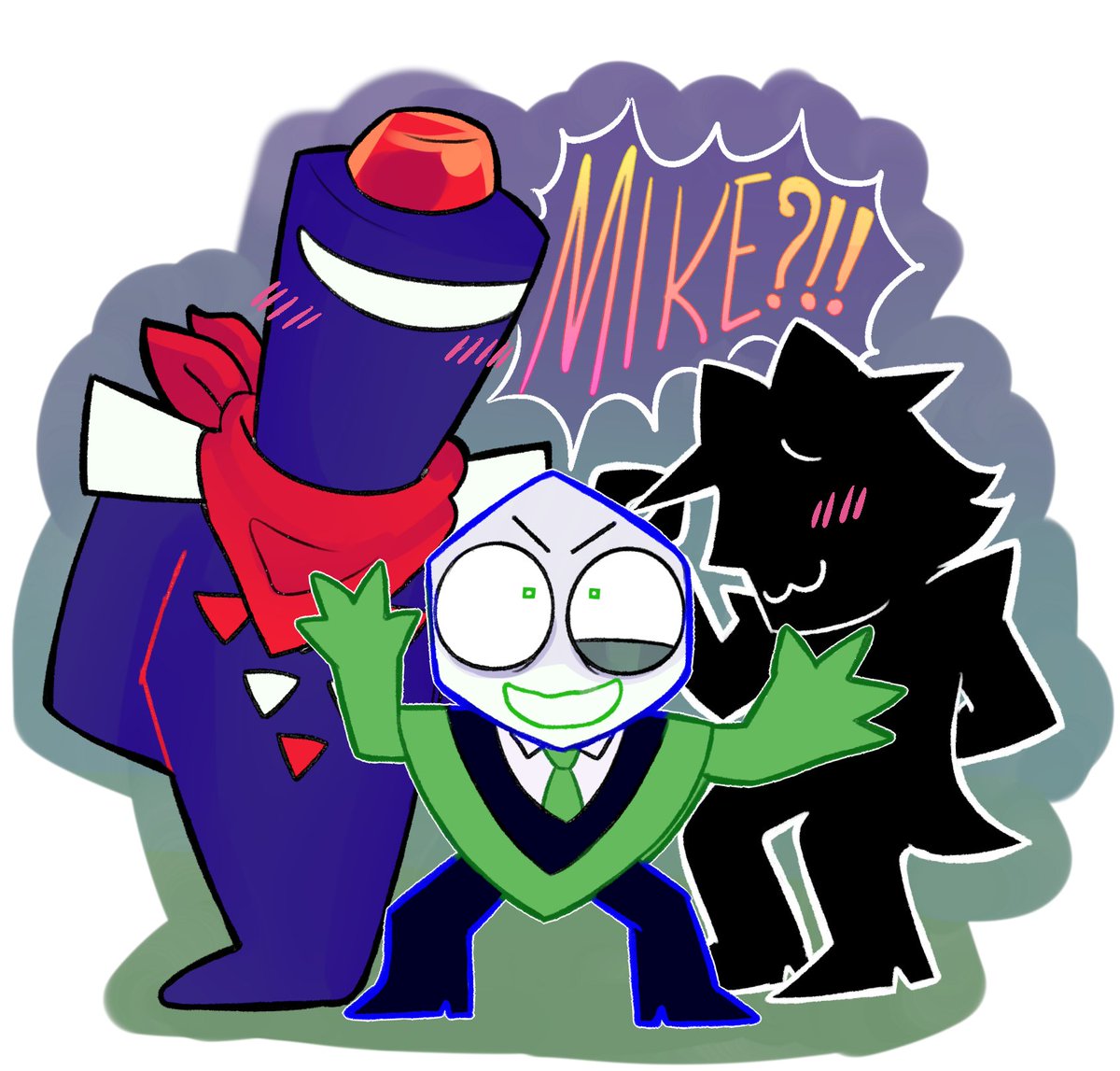 Alguns Mikes que desenhei pra um adesivo ♥
#deltarune #miketwt