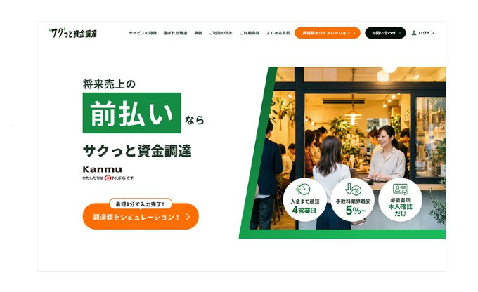 サクっと資金調達のLPを新しく刷新しました！

申込み件数1,000件突破！「サクっと資金調達」サービスサイトをリニューアル