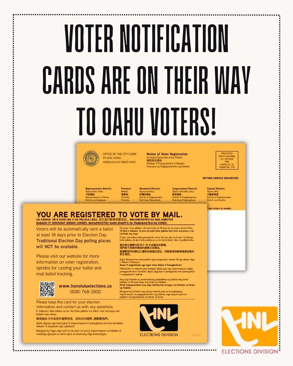 Honolulu Elections Division tweet media