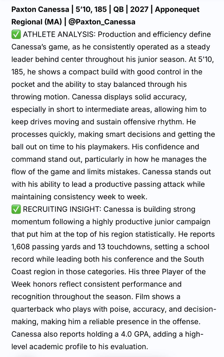 Paxton Canessa C/O 27 tweet media