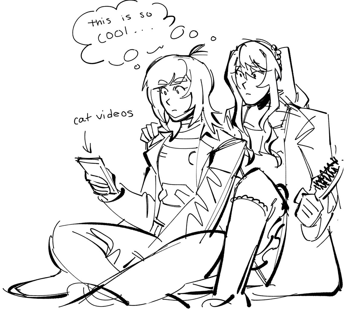 isaacclarkeluvr's tweet image. mizuki and zoe would totally be friends prove me wrong 
#techjacket #prsk_fa