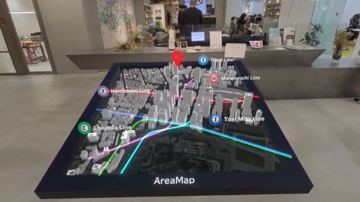 sign_display_'s tweet image. #フロンティアコンサルティング が #STYLY と連携し #XR 技術活用したオフィスツアー「WORK SCAPE powered by STYLY」を提供開始。
空間をメディア化し見えない情報を可視化することにより、よりブランドストーリーの理解とシークエンシャルな空間体験が可能に。
横展開可能な技術に空間が向上しそう。