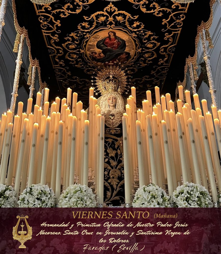 bandasfpilas's tweet photo. 𝐕𝐈𝐄𝐑𝐍𝐄𝐒 𝐒𝐀𝐍𝐓𝐎 (𝐌𝐚𝐧̃𝐚𝐧𝐚)
Hermandad y Primitiva Cofradía de Nuestro Padre Jesús Nazareno, Santa Cruz en Jerusalén y Santísima Virgen de los Dolores.
📍Paradas (Sevilla)
#dolores #paradas #viernessanto #ssanta #semanasanta2026 https://t.co/6xe6rEoY2c