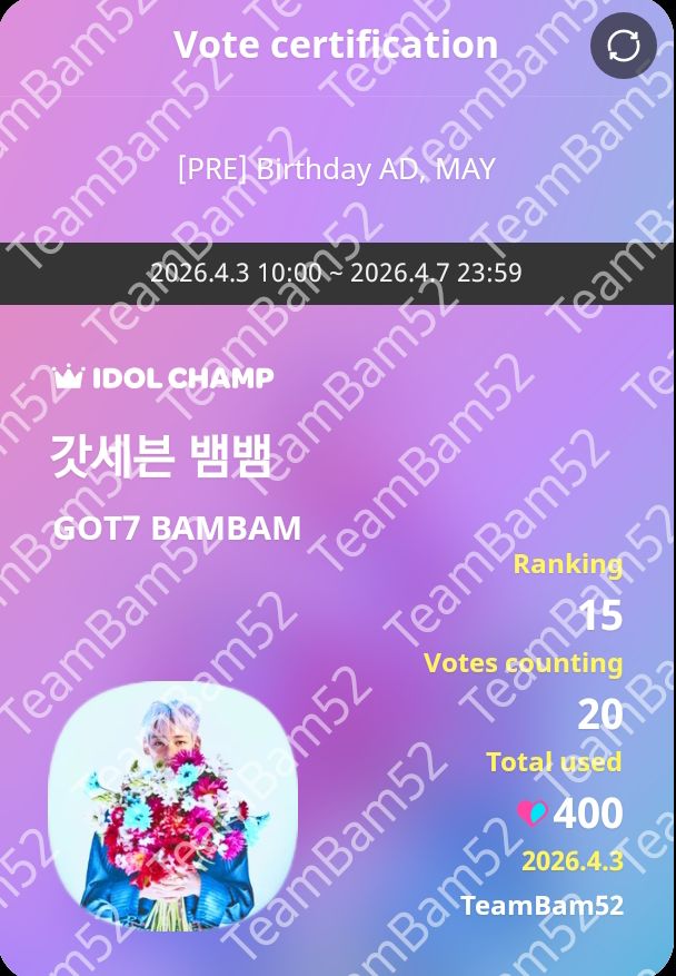 TeamChartBamBam tweet media