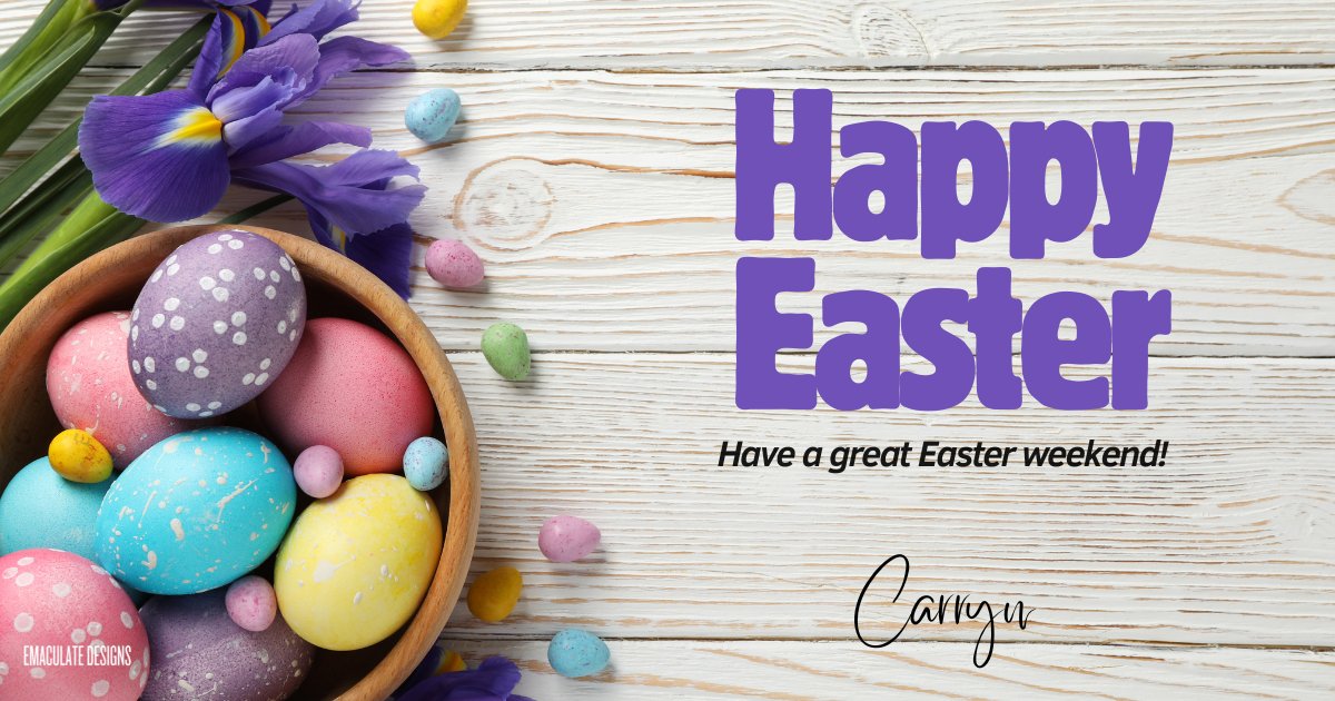EmacDesigns's tweet photo. Wishing you and your loved ones hope, joy and meaningful moments with those around you.
Because everyone deserves a reason to smile 📷
#easter #emaculatedesigns https://t.co/7IWLsZ5fZR
