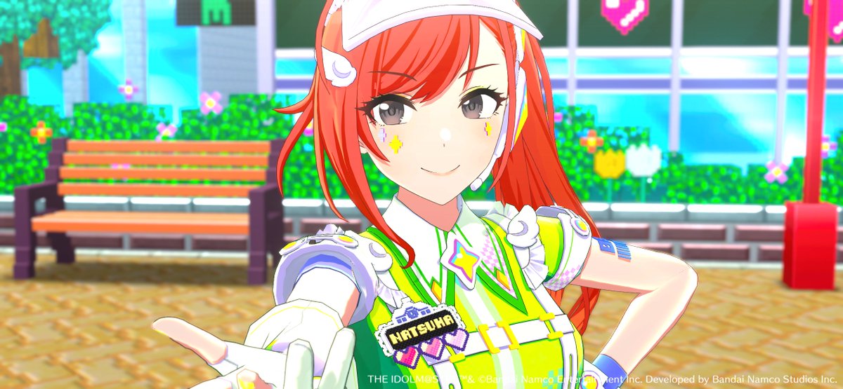 【彼岸流 メンバー紹介！】

🪭有栖川 夏葉
向上心が強く、常にレッスンやトレーニングを欠かさない努力家。
世間知らずな一面もあり、はじめて出会うものには目を輝かせる。
放課後クライマックスガールズのメンバー。

プロデューサーさんが思う、
夏葉さんの魅力を教えてくださいね～