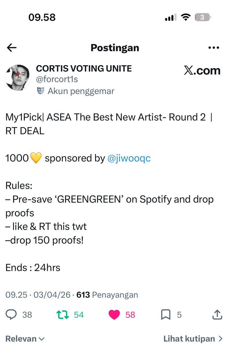 hujan ౨ৎ˖ ࣪ 🍃 #GREENGREEN tweet media