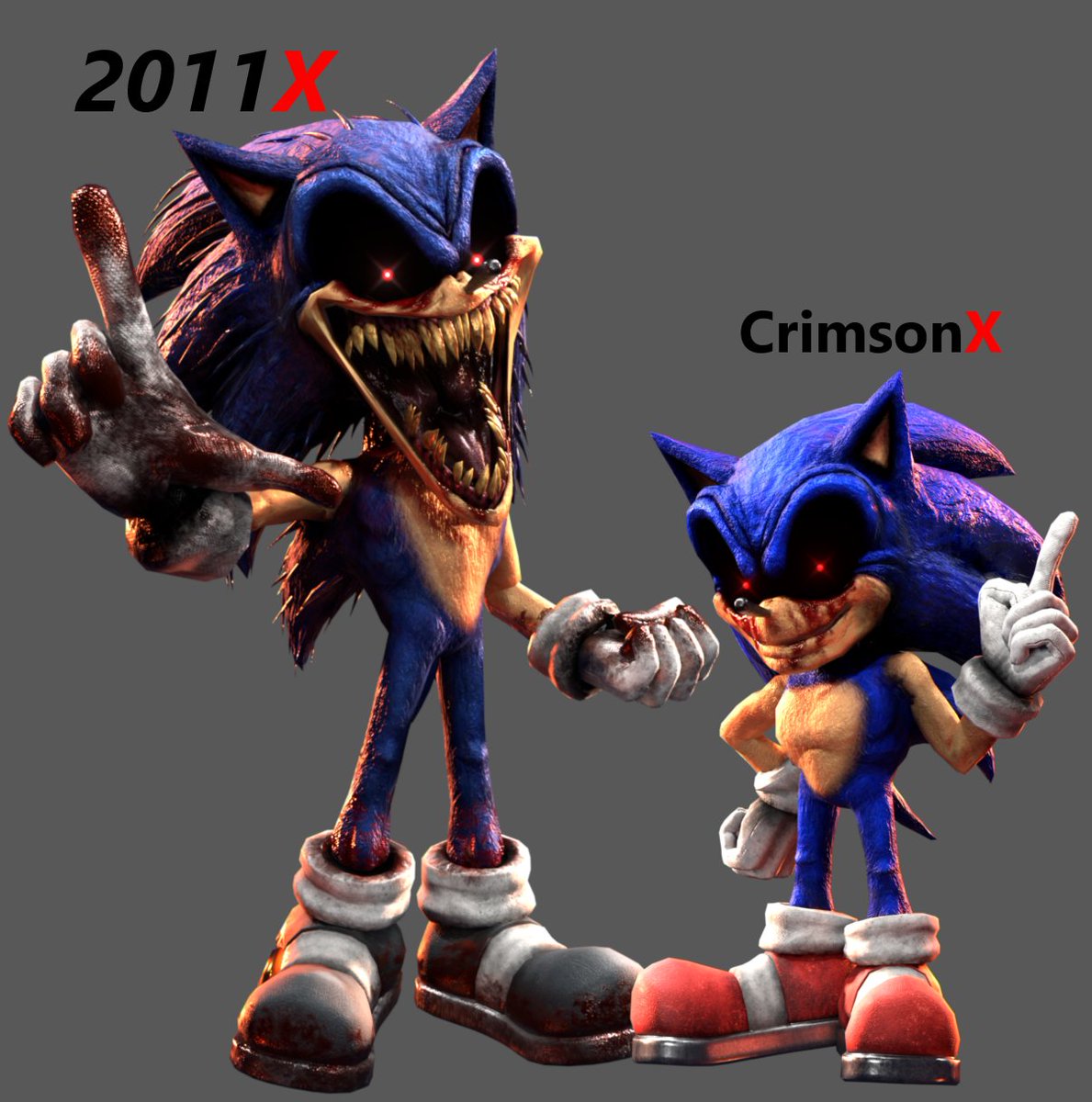 sonic_exe_2011x's tweet image. model by @TDento23_I 

#sonicexe #exe #lordx #render3d #2011x