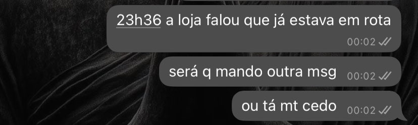 aquela amiga traumatizada com medo de cobrar demais e acabar sendo invasiva (com o entregador do meu lanche