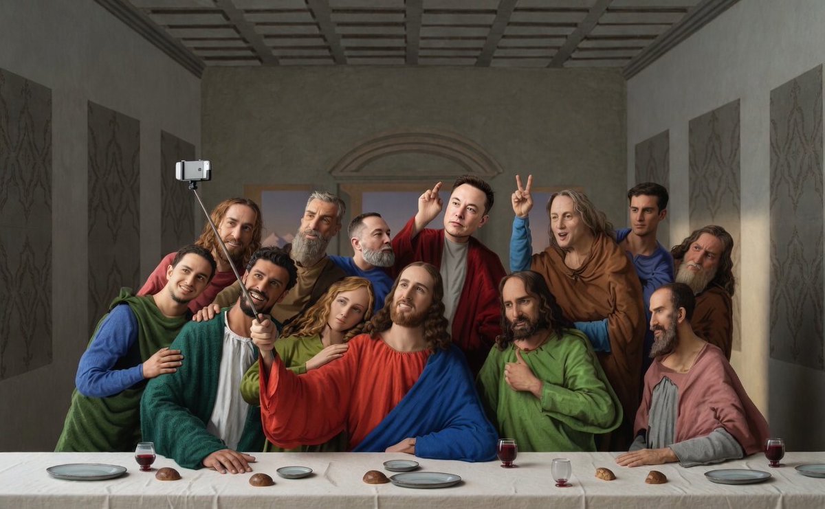 Si la Última Cena hubiera sido en estos tiempos...