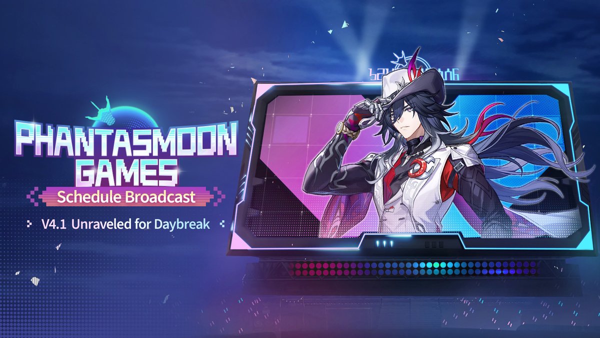 Phantasmoon Games Schedule Broadcast: "Unraveled for Daybreak"
The Crew teams up with Pearl, and uses the "Star Rail FEST" to locate the Supplicant with malicious intent.
Ashveil investigates the Dovebrook murders, assists the Trailblazer in defeating the Daybreak Squadron, and