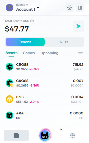 KhiemBNB's tweet photo. GM ae 

📌 Hôm nay tui kiếm được 530 $cross ~ 35$ ~ 1tr vnd chỉ bằng cách chơi game + làm video ngắn 

🔥  Web3 Gaming đang yếu yếu sao đó ae nhỉ, cơ mà vẫn skin in the game thì vẫn sẽ có cơ hội kiếm $ cho ae chịu tìm hiểu à

Reply cho tui biết ae đang farm game gì nha ^^