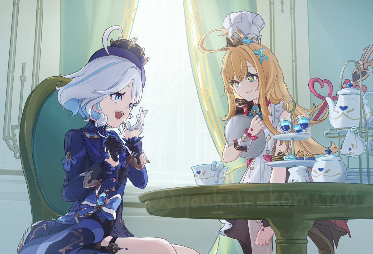 最高のお茶会を最高のシェフと
#GenshinImpact #Furina #Escoffier