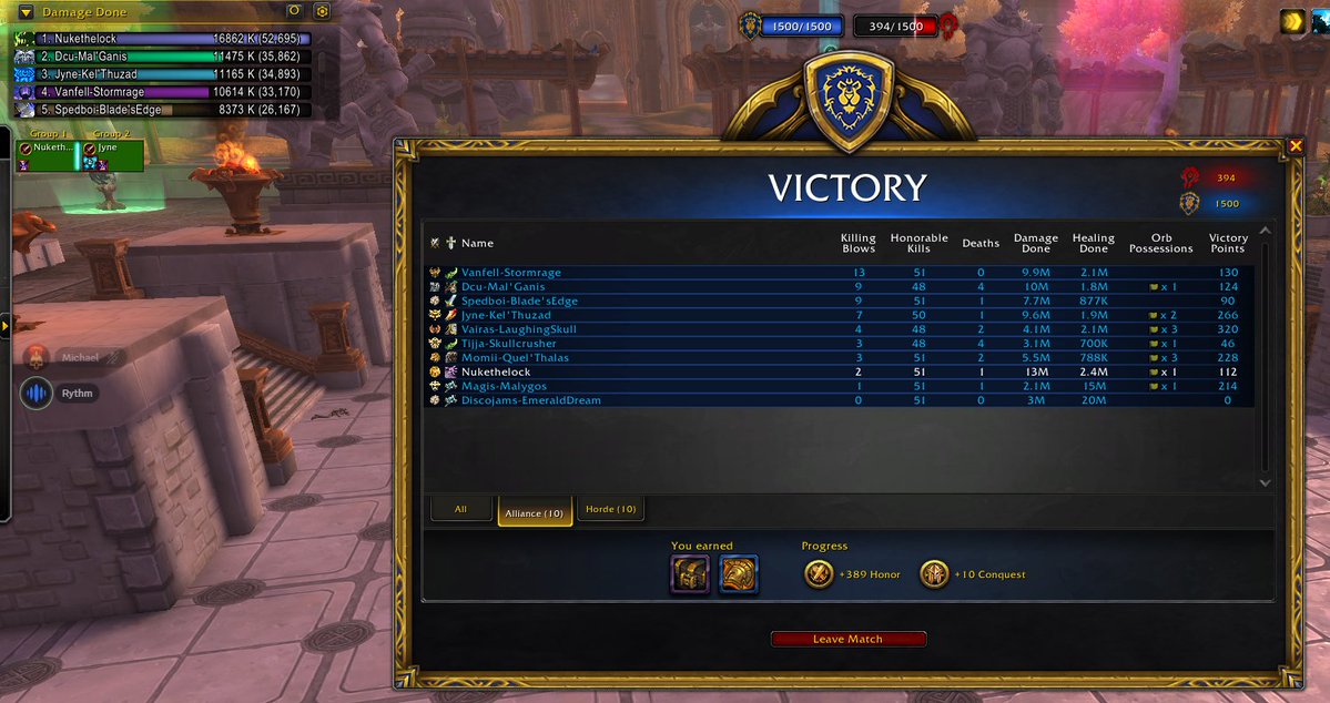GamingWithNuke's tweet image. Look at that damage!! 

I was #1.

#WorldofWarcraft #PvP