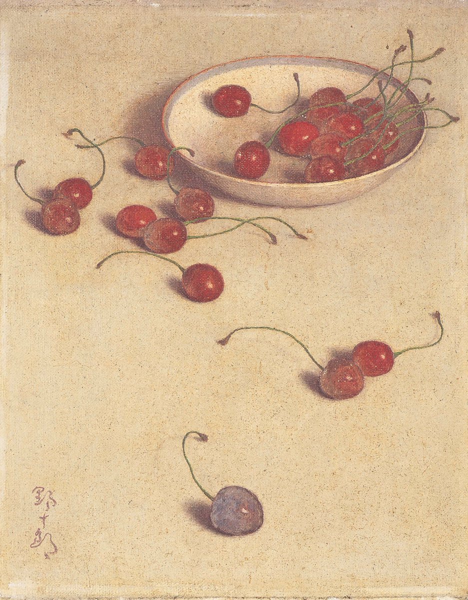 髙島野十郎展｜野十郎作品の謎❓ポイント⑤ 変色した一粒 野十郎が